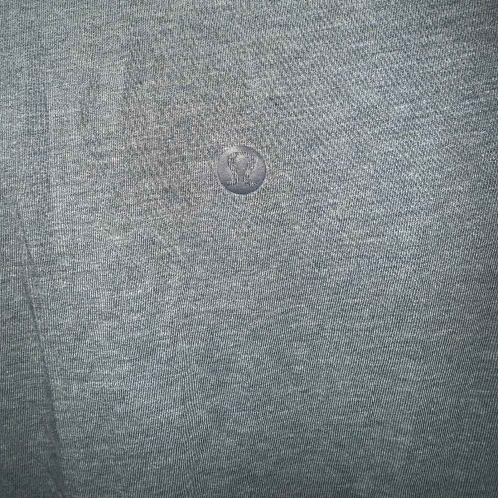 Lululemon Crew Neck T Shirt Dark Teal Short Sleeve Athleisure Top Womens 8 - Picture 2 of 2